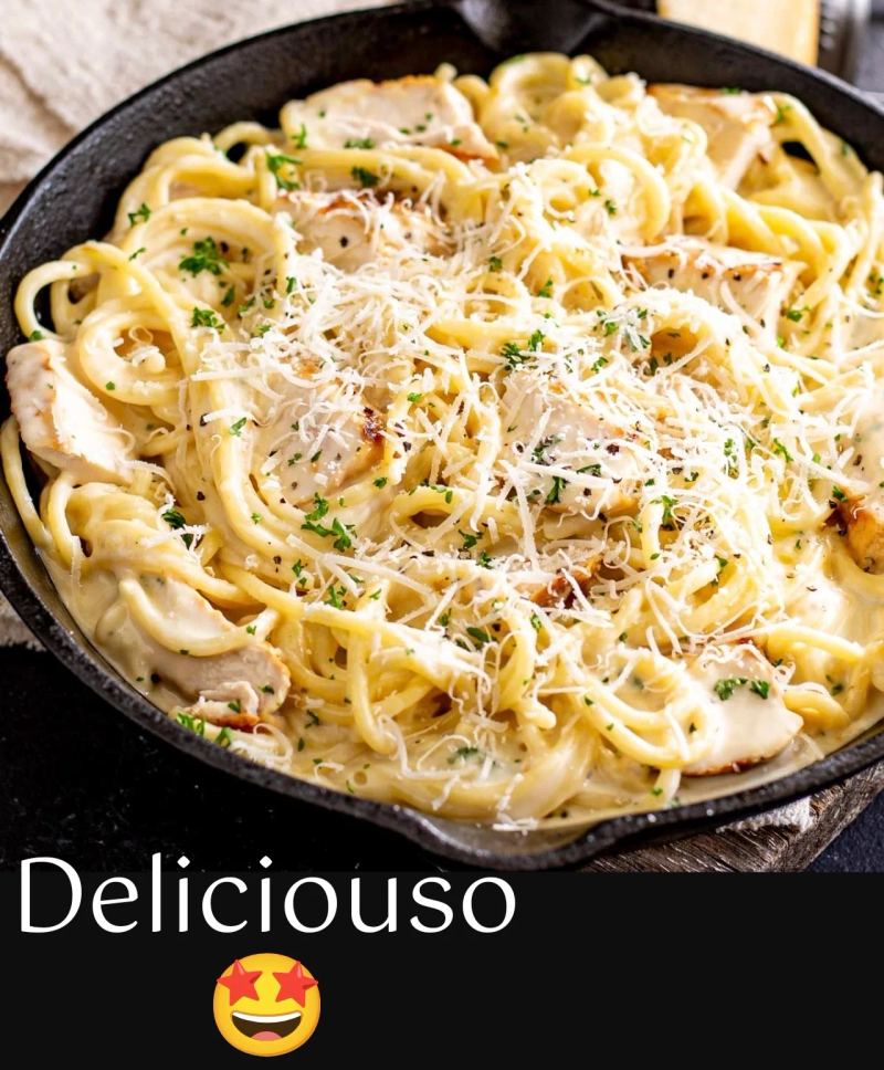 20-minute garlic chicken pasta