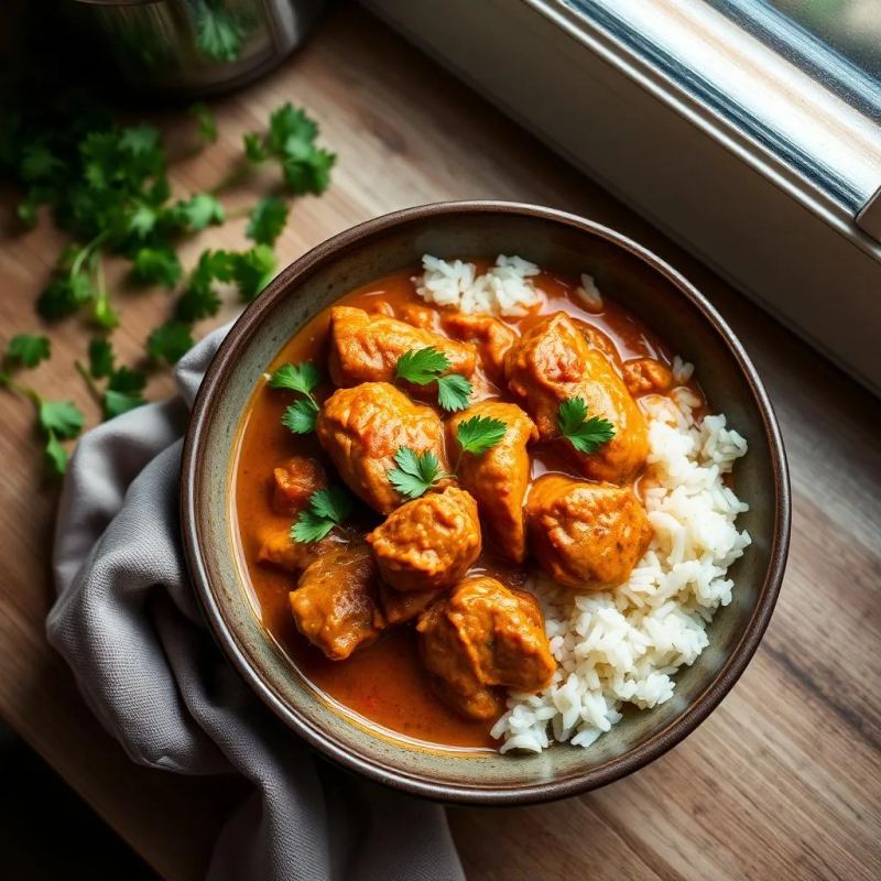 Slow cooker chicken curry
